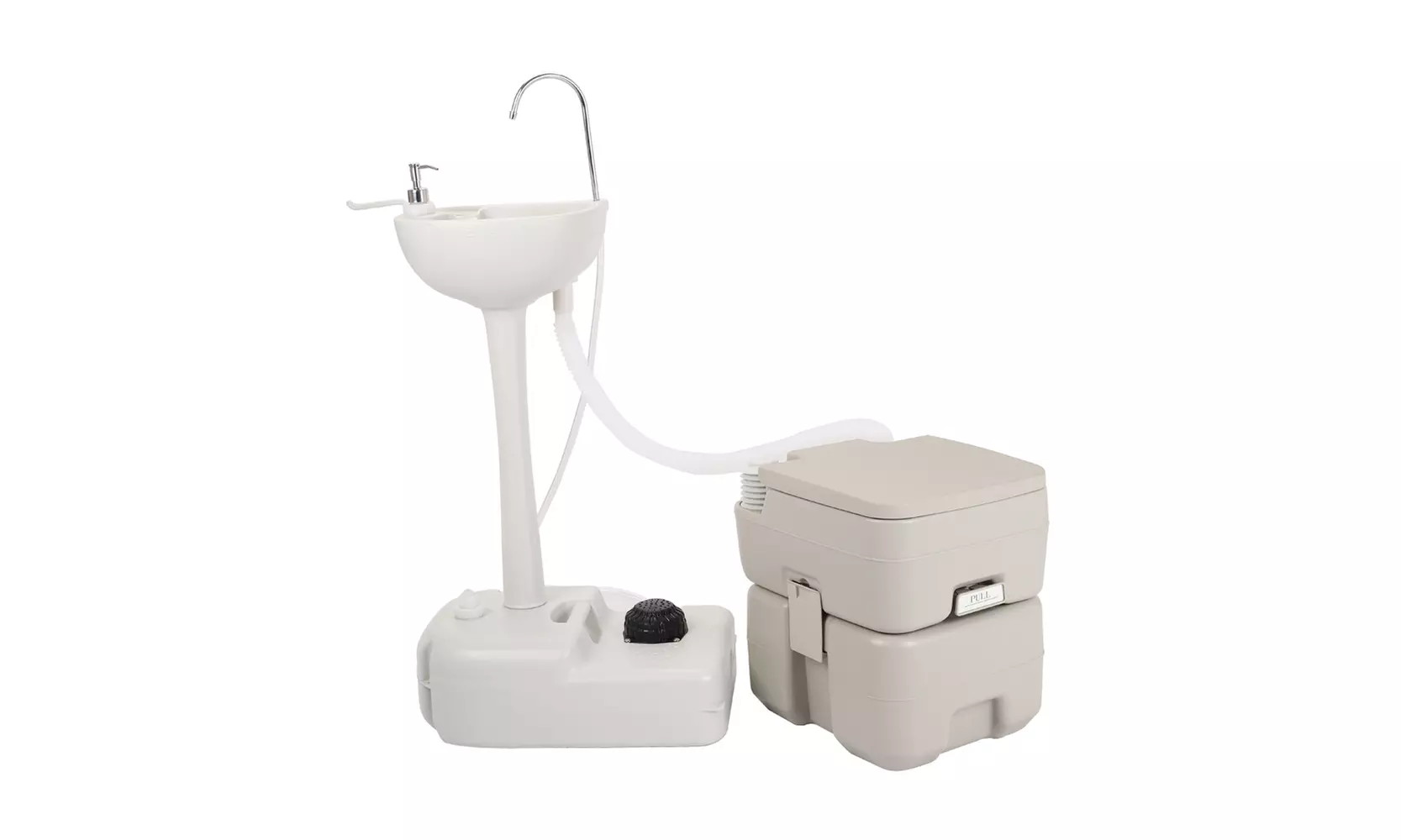 Portable Removable Outdoor Hand Sink with Portable Toilet - Primary Image