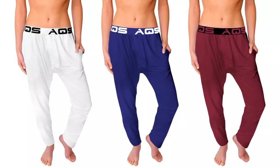 AQS Women's Boyfriend Sleep Pants (3-Pack)
