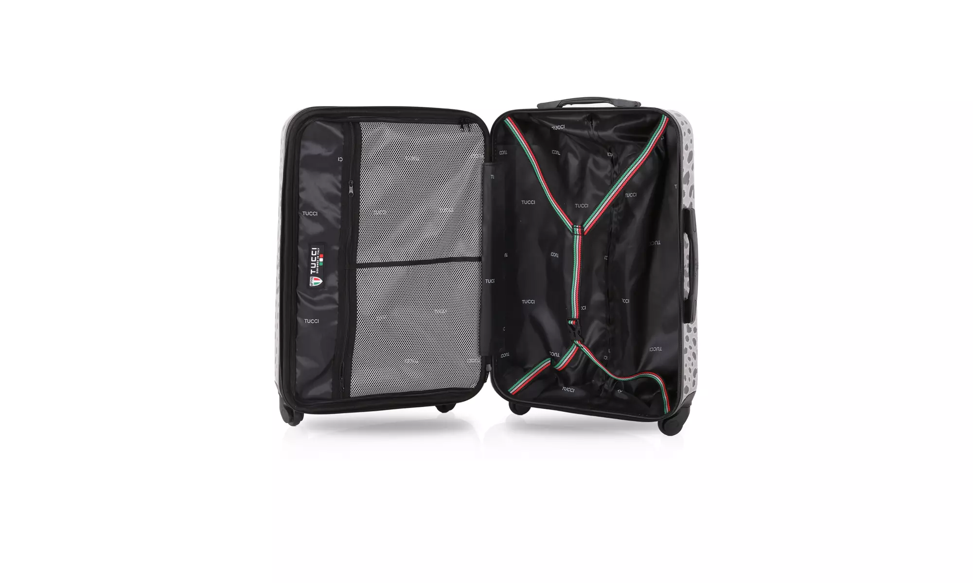 TUCCI Italy WINTER LEOPARD 20" Spinner Carry On Travel Suitcase - Second Medium
