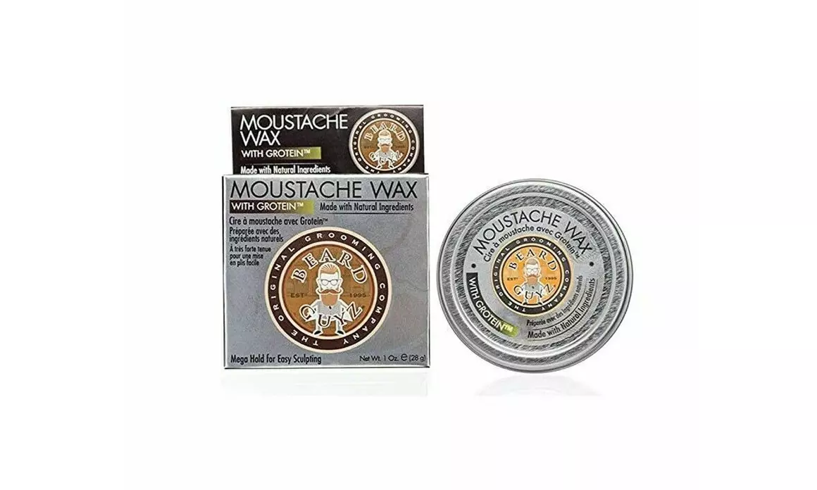 Beard Guyz Moustache Wax with Grotein Mega Hold for Easy Sculpting 1oz - Primary Image