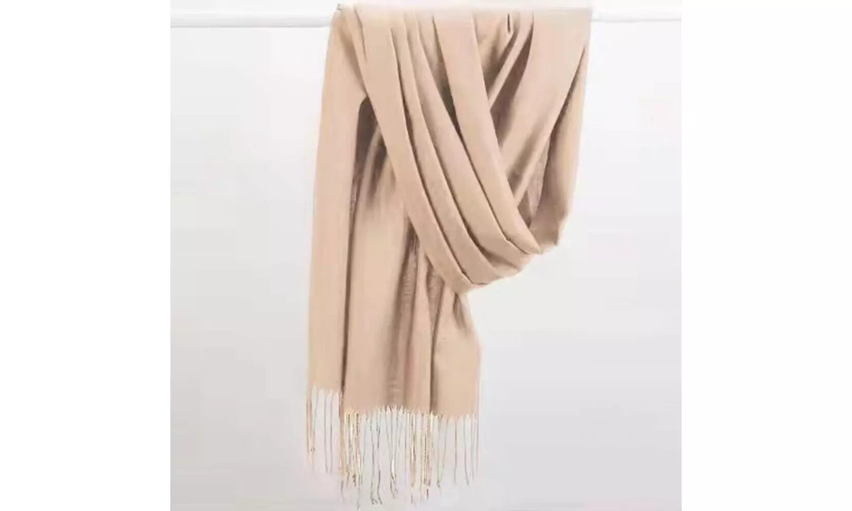 Oversized Cashmere Wool Shawl Wrap Solid Blanket Scarf 