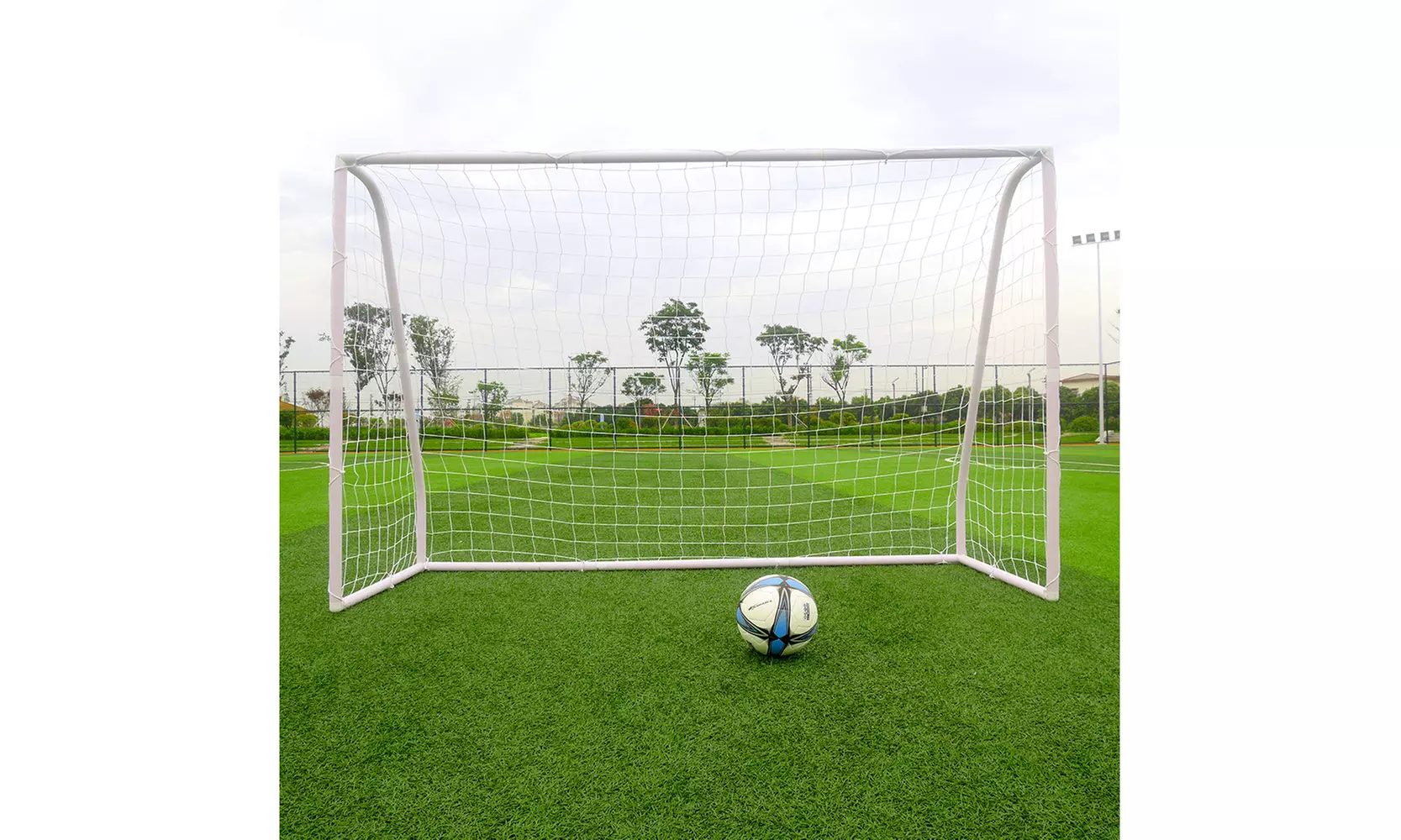 8' x 5' x 2.7' Portable Soccer Goal, Kids Youth Football Net Training Aid - Primary Image