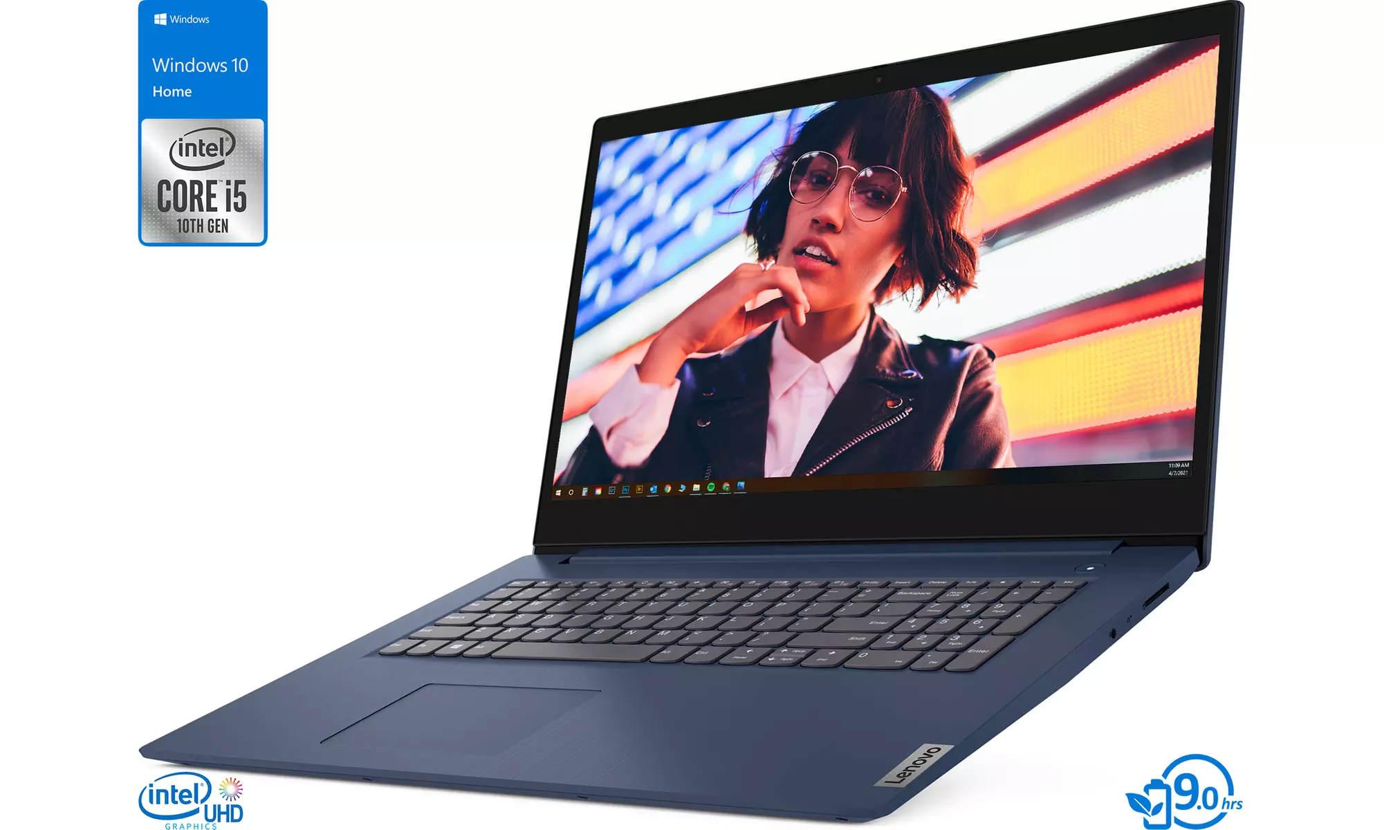 Lenovo IdeaPad 3, 17" HD-plus, i5-1035G1, 8GB RAM, 1TB HDD, Windows 10 Home - Primary Image