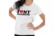 I Love My Dachshund Dog Lady Pet Parent Ladies T Shirt - Second Medium