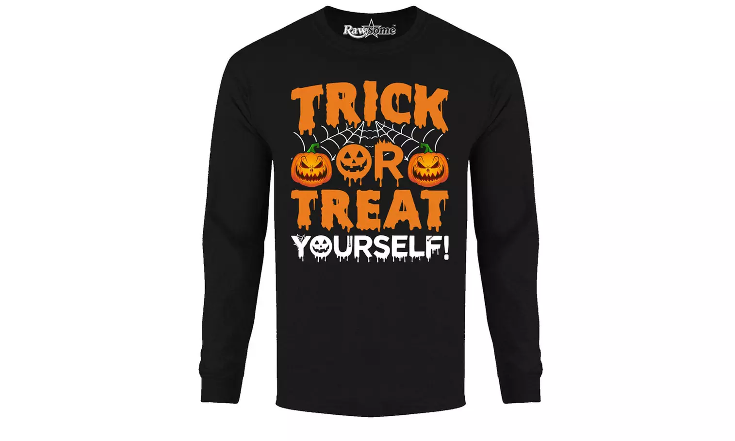 Men Creepy Scary Halloween Long Sleeve Shirt (S-2XL)
