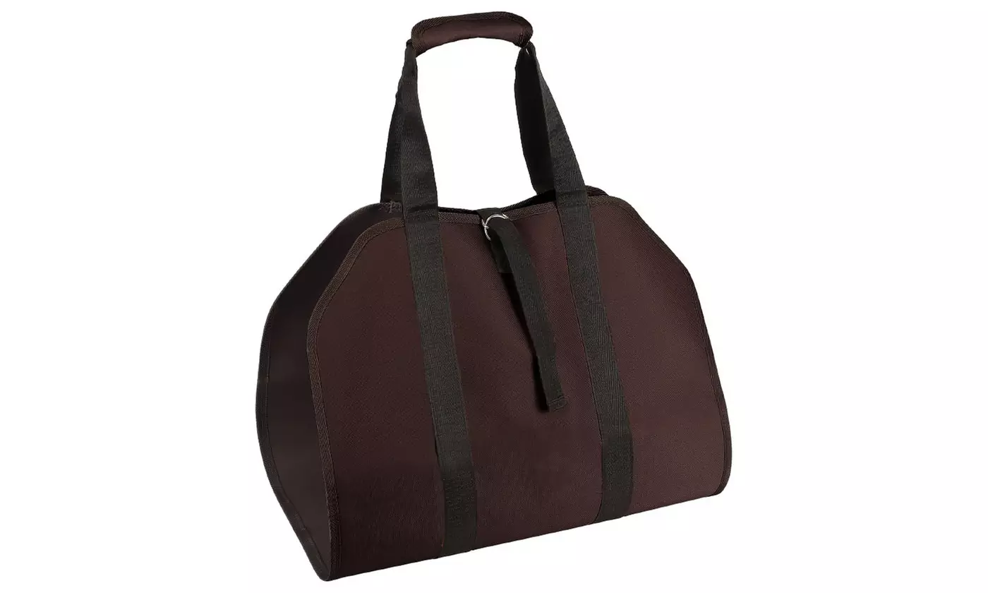 Heavy Duty Camping Firewood Log Carrier Tote Bag with Strap
