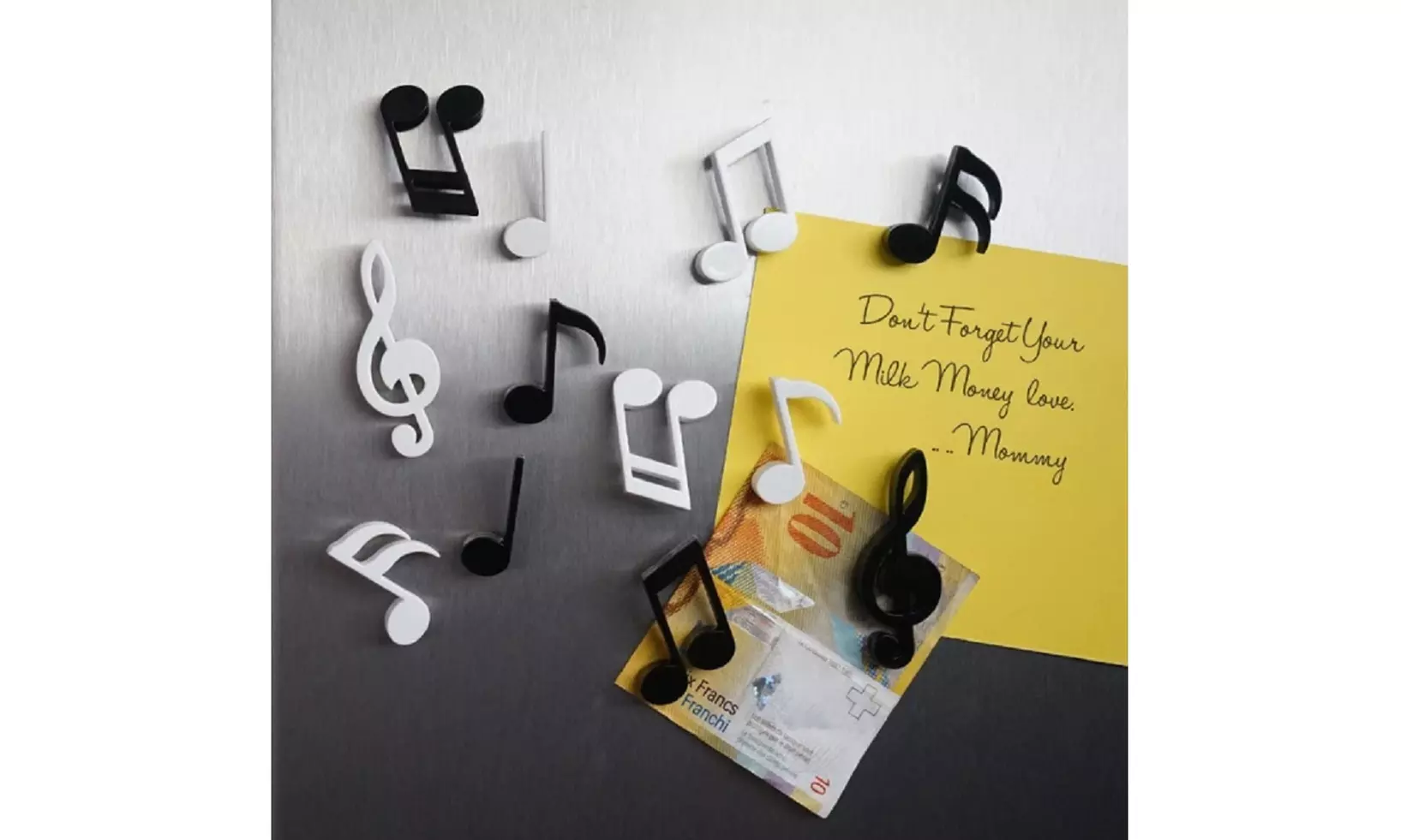 12 Pcs Musical Note Refrigerator Magnets Set Refrigerator Magnets Fridge Magnets - Primary Image