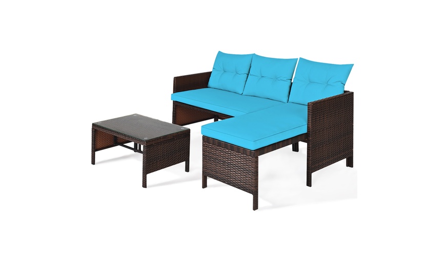 Up To 69% Off On Costway 3PCS Patio Wicker Rat... | Groupon Goods