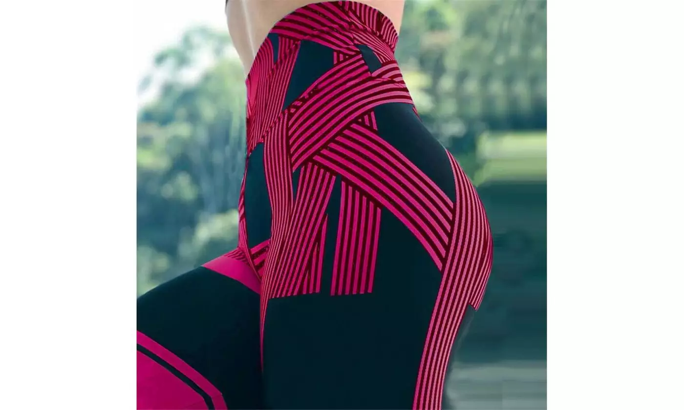 Women's S-3XL Leggings High Waisted Stylish Printed Sports Yoga Pants  - Second Medium