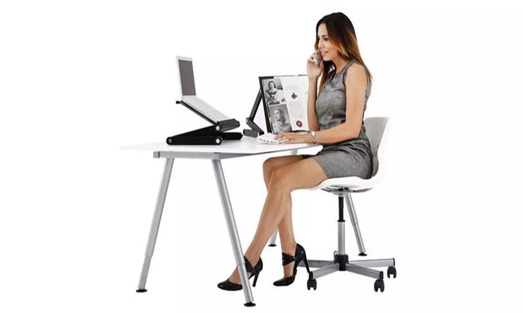 360-Degree Rotation Multifunctional Portable Folding Table  - Second Medium