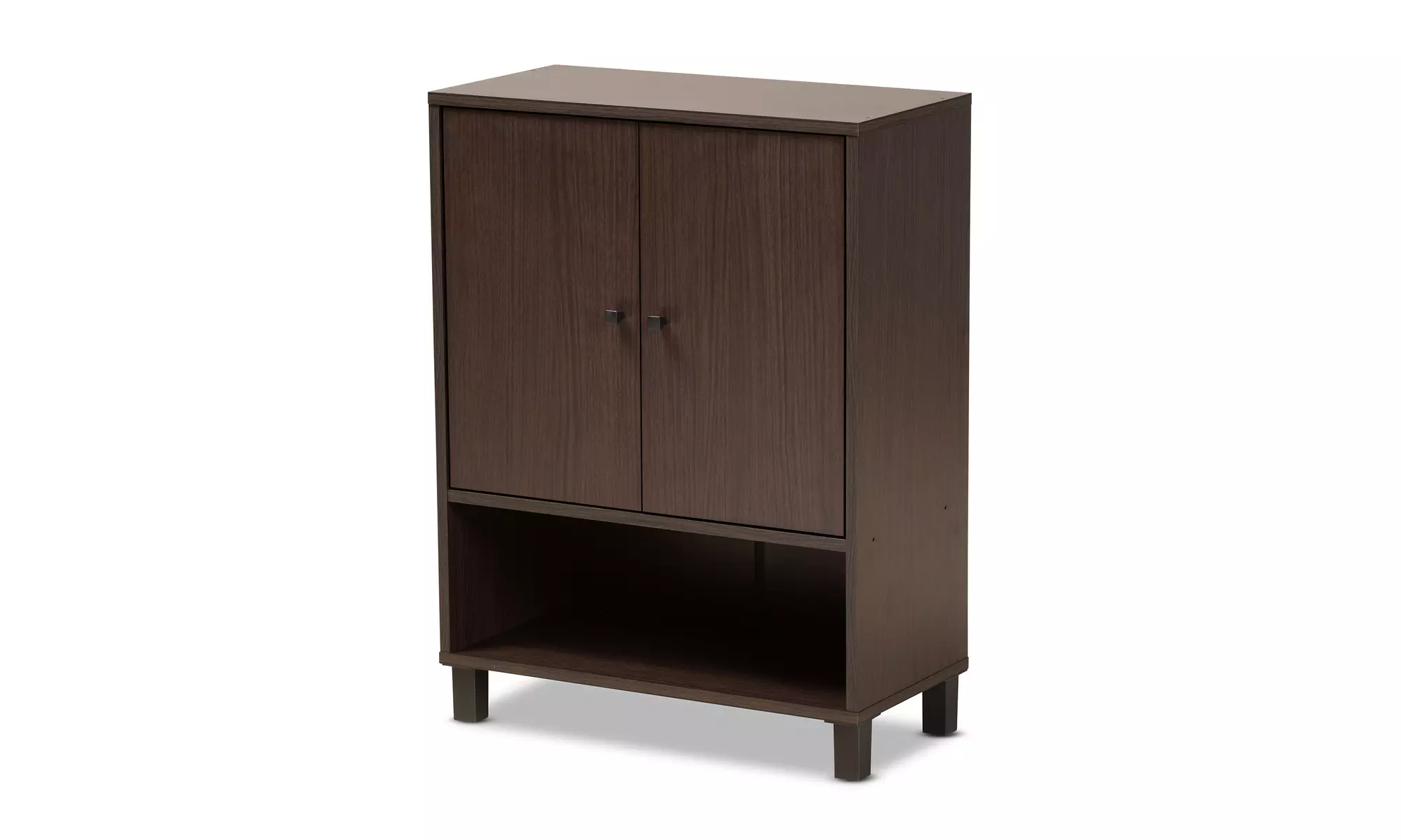 Rossin Modern Shoe Cabinets 2-Door with Bottom Shelf - Primary Image