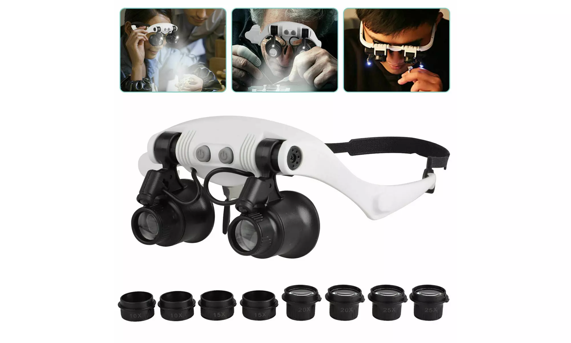 Jeweler diamond tool kit,Portable Diamond Tester,60X Illuminated Loupe - Primary Image