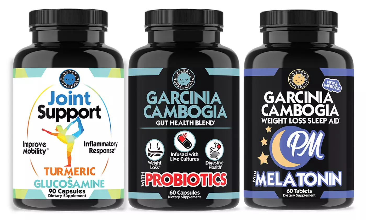 Joint Support w. Glucosamine, Garcinia w. Probiotics and Garcinia Cambogia PM