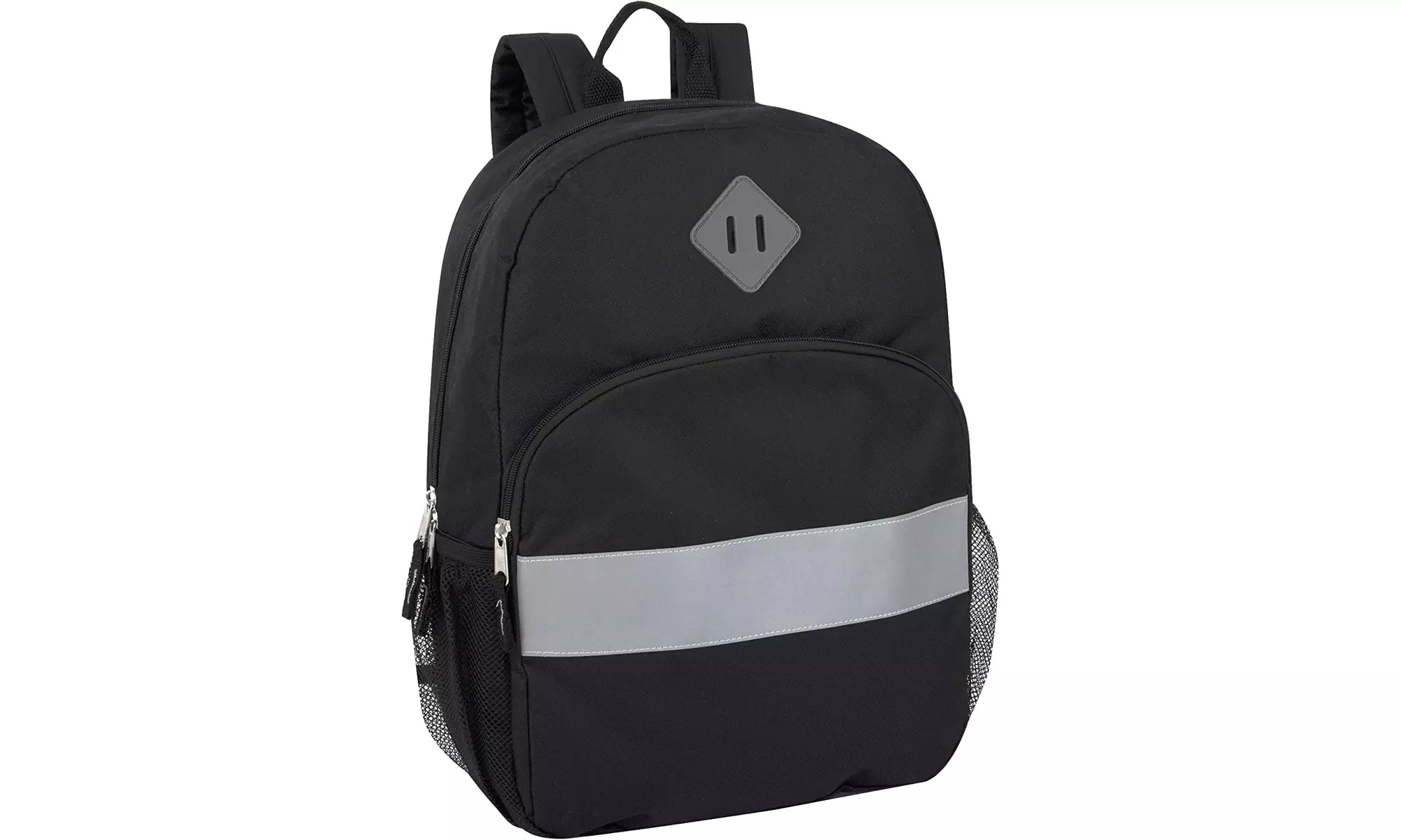 Solid Color Backpack for School - Backpack with Reflector Strip - Primary Image