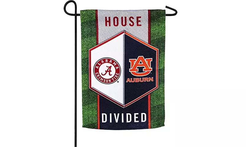 Team Sports America NCAA House Divided Suede Garden Flags - Primary Image