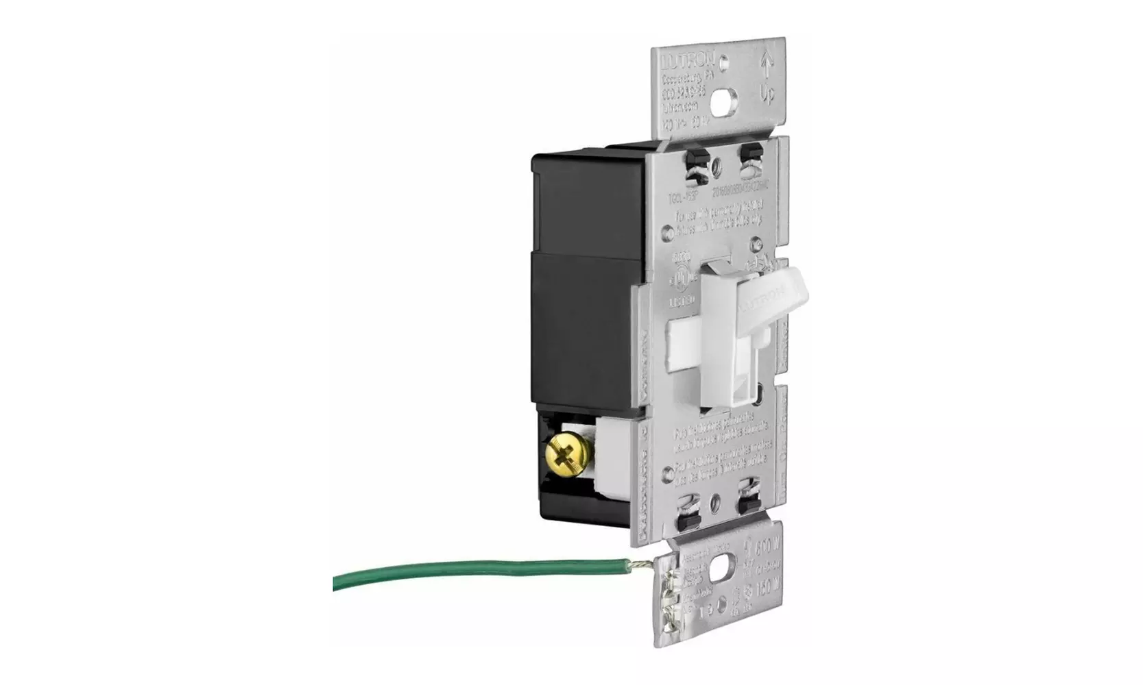 Lutron Single-Pole or 3-Way Toggler LED Plus Dimmer Switch (White) - Primary Image