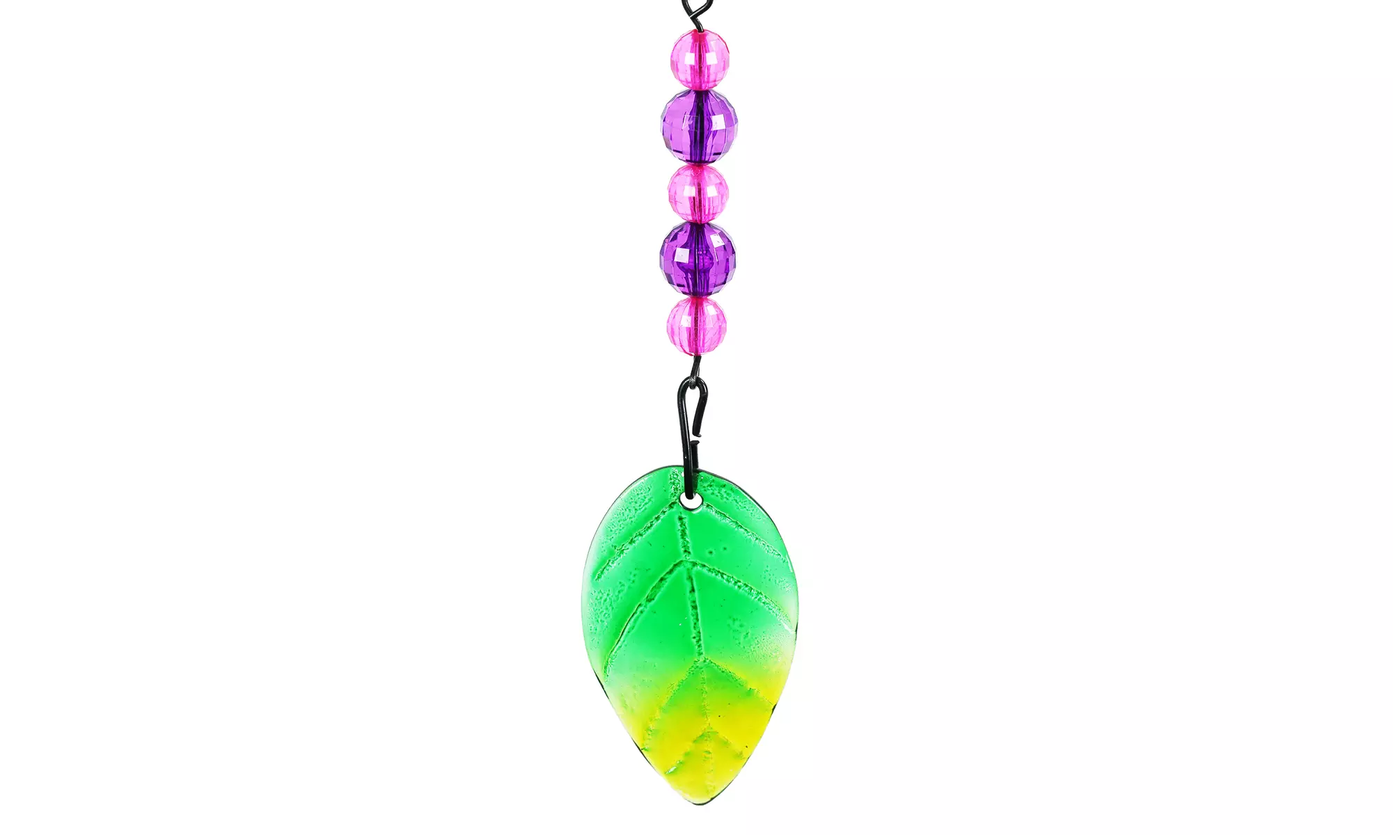 Exhart Spinning Lotus Flower with Metal Spiral and Chime Hanging Décor - Second Medium