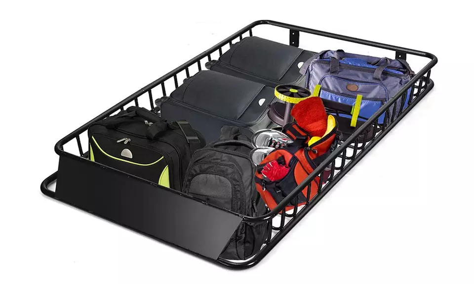 64" Roof Rack Cargo Carrier w/ Extension & 150lb Capacity - Second Medium