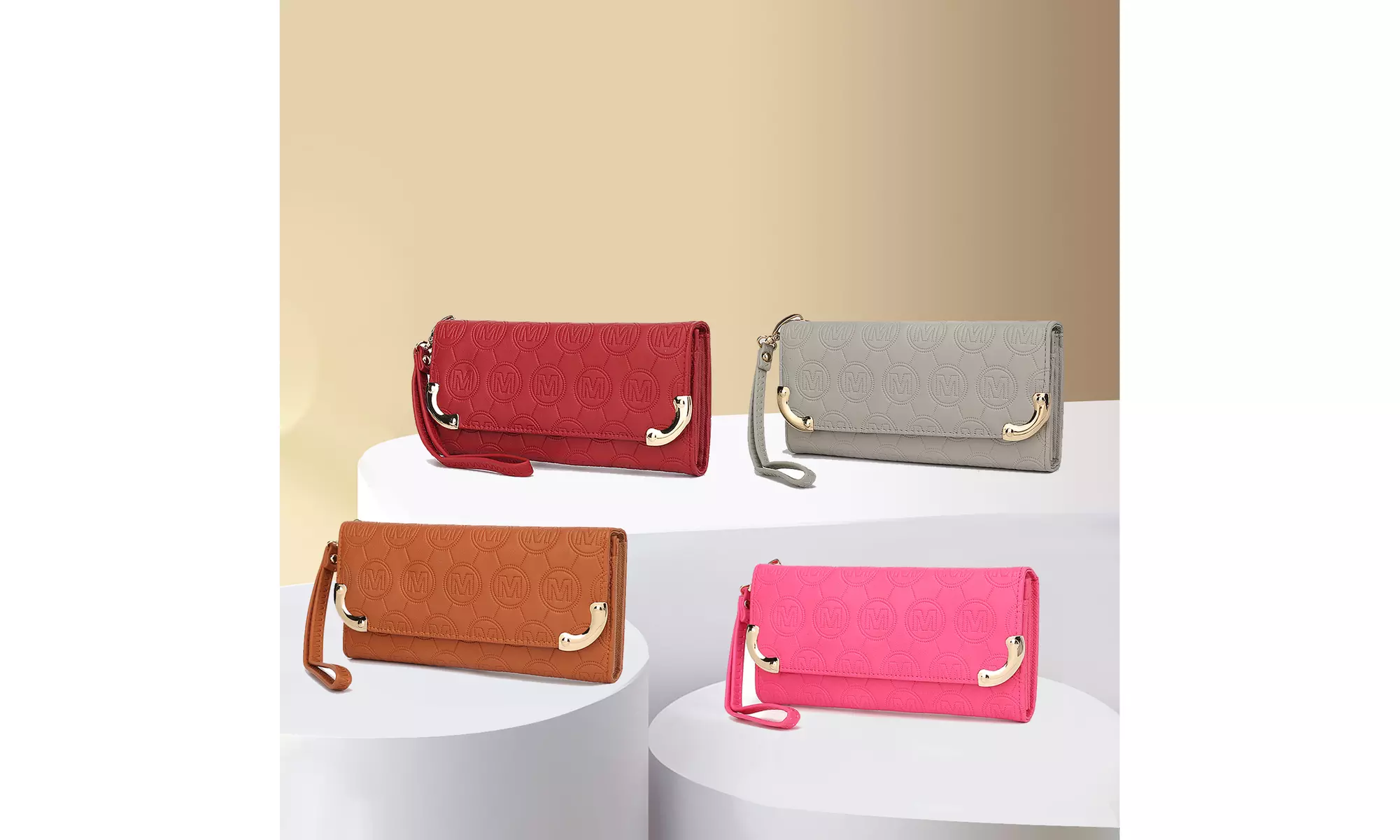 MKF Collection Venus Embossed Wristlet by Mia K - Primary Image