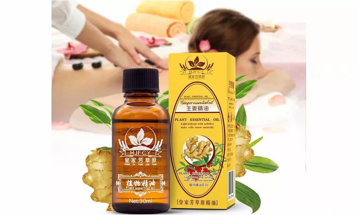 5 Bottles PURE Plant Therapy Lymphatic Drainage Ginger Oil - Second Medium