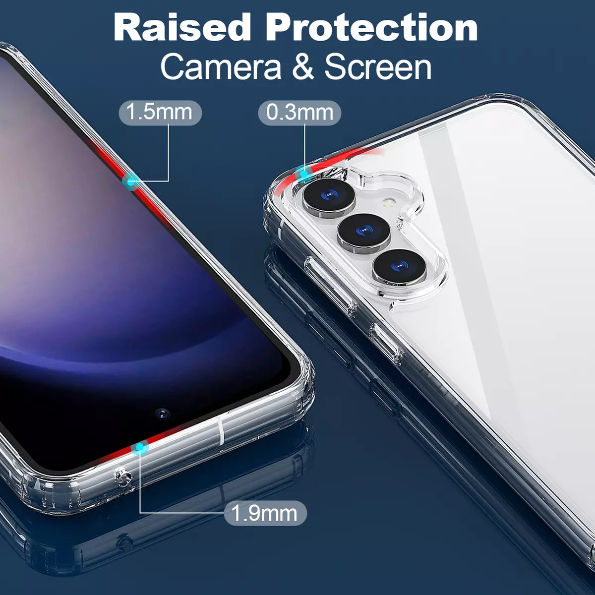 For Samsung Galaxy S23 FE 5G 2023 Case Clear Shockproof Protective Cover