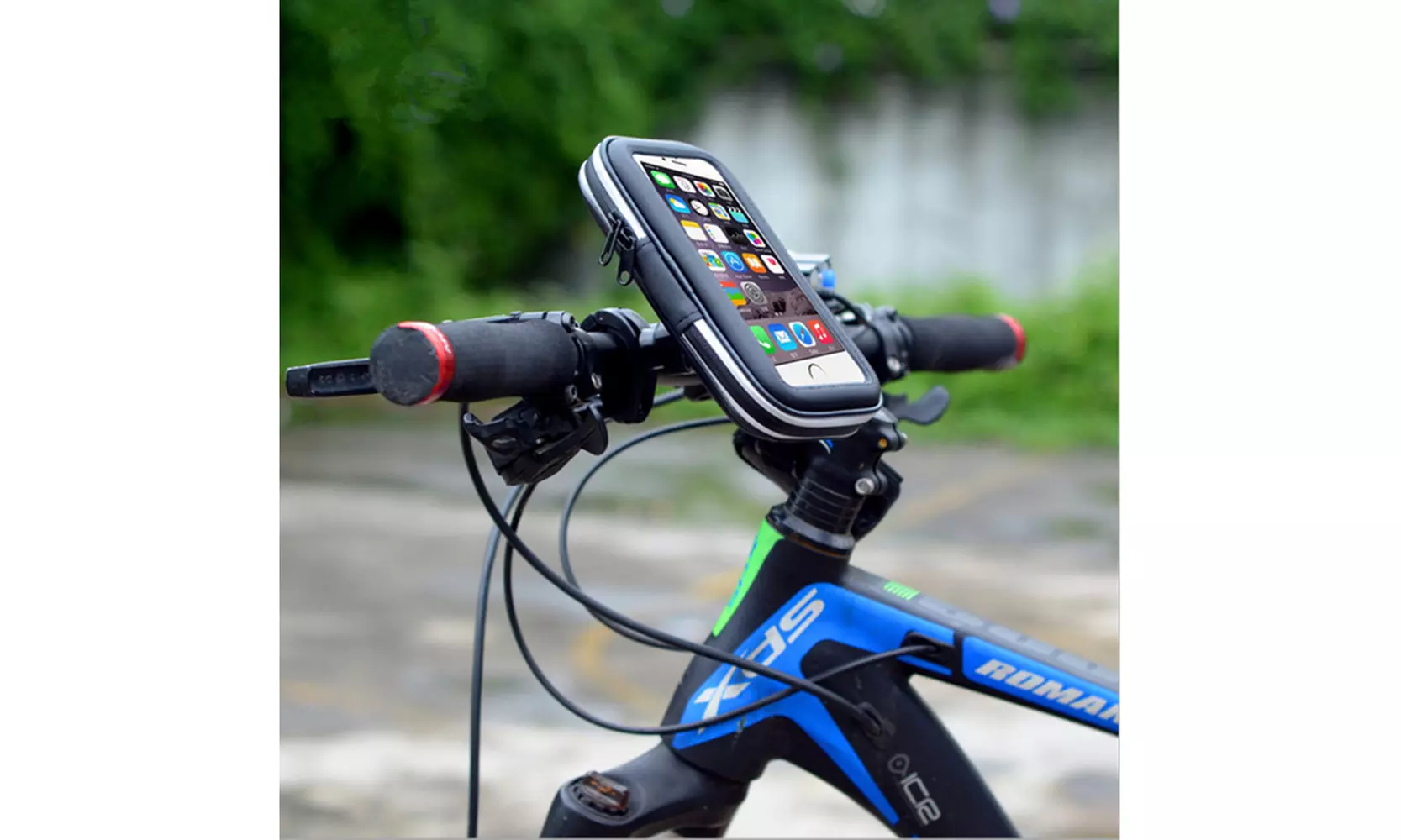 Waterproof Bike and Motorcycle Smartphone Handlebar Mount and Case - Primary Image