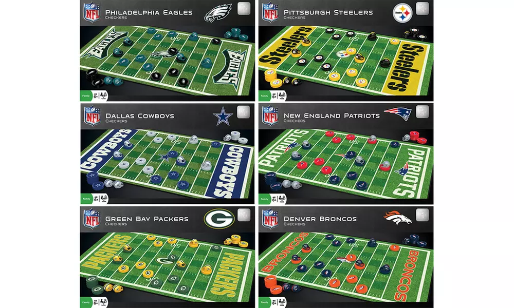 NFL Team Checker Board Set - Primary Image