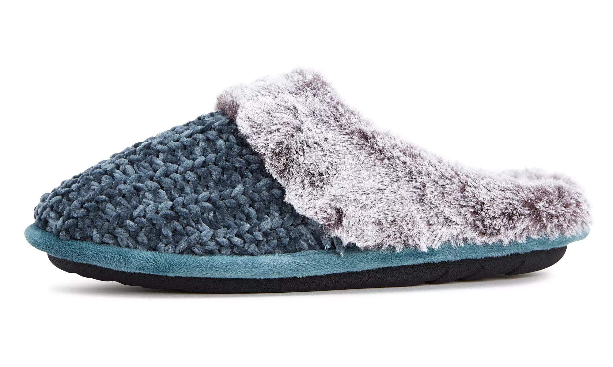 Floopi Women's Soft Cuff Chenille Knit Slippers with Memory Foam