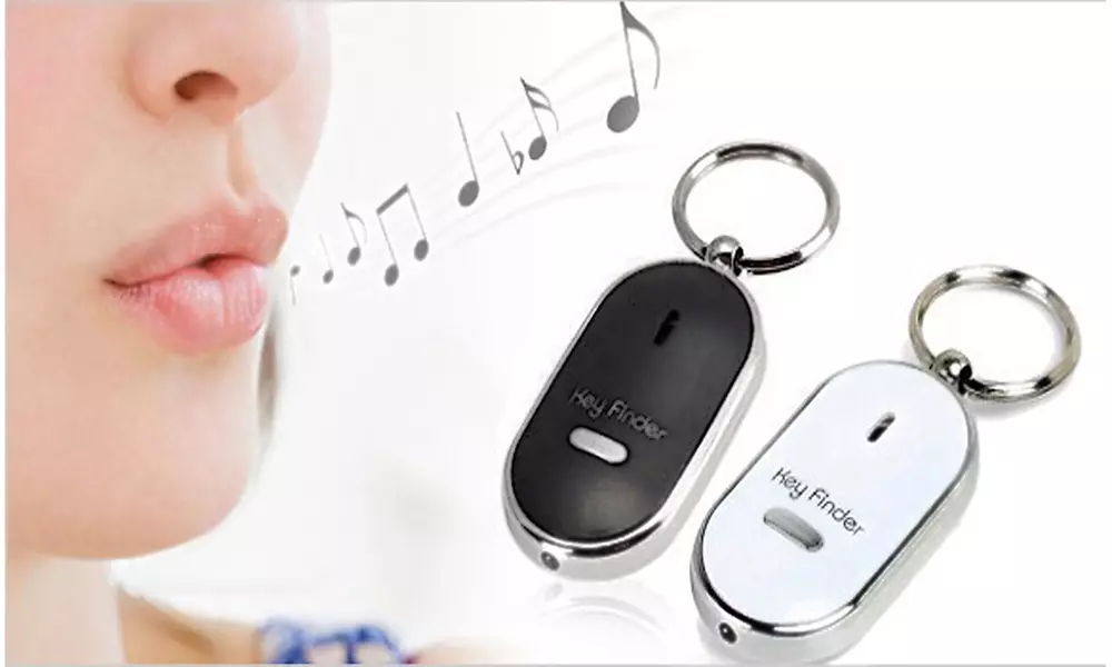 Whistle Activated Key Finder With LED Light - 2 pcs - Primary Image