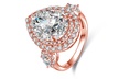 Bridal Engagement Rings Made with crystals from Swarovski - Second Medium