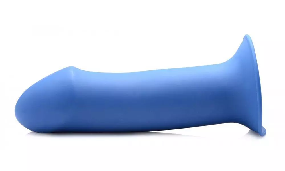 Squeezable Thick Phallic Dildo - Blue - Primary Image