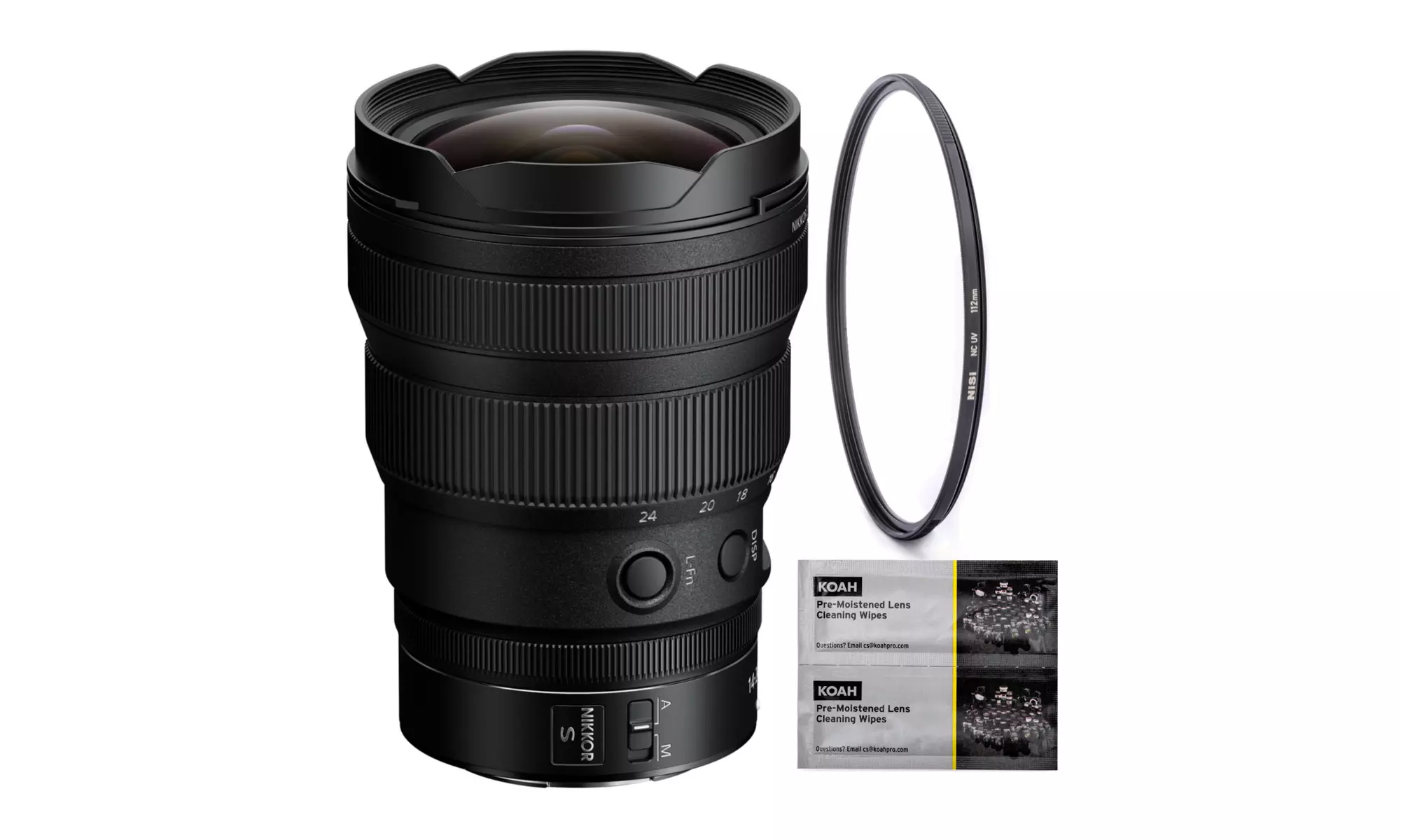 Nikon NIKKOR Z 14-24mm f/2.8 S Lens with UV Filter and Lens Cleaning Wipes - Primary Image