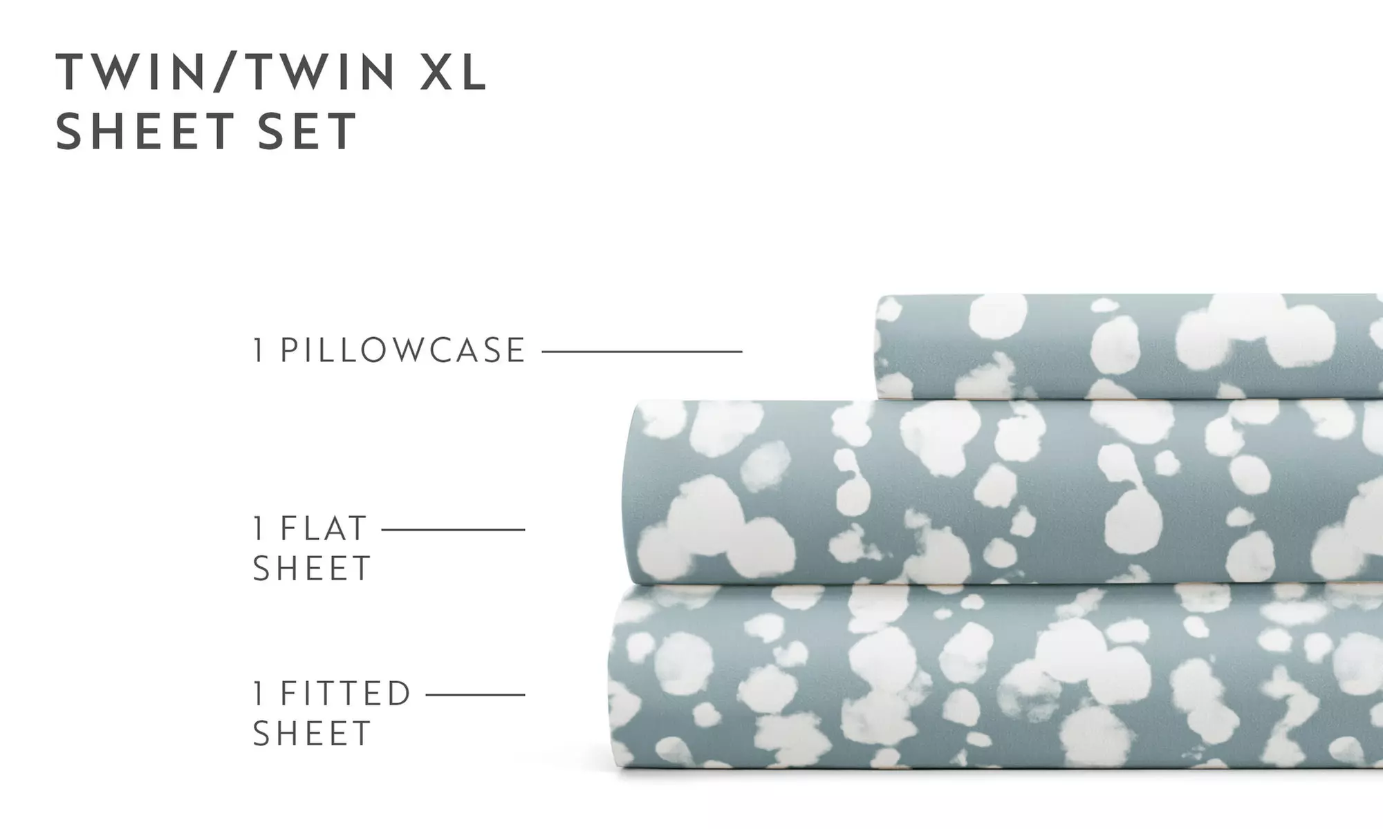 Simply Soft 4 Piece Sheet Set Patterned Microfiber Bedding, Soft Stitch Stripe