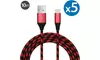 5-Pack Samsung Galaxy S8 S9 S10 Note 8 9 USB-C Type C Data Sync & Charger Cable