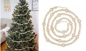  7ft Wooden Beaded Garland Fa...