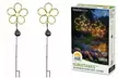 Outdoor Solar Powered LED Decorative Garden Stake Light (Set of 2) - 5 Options - Second Medium