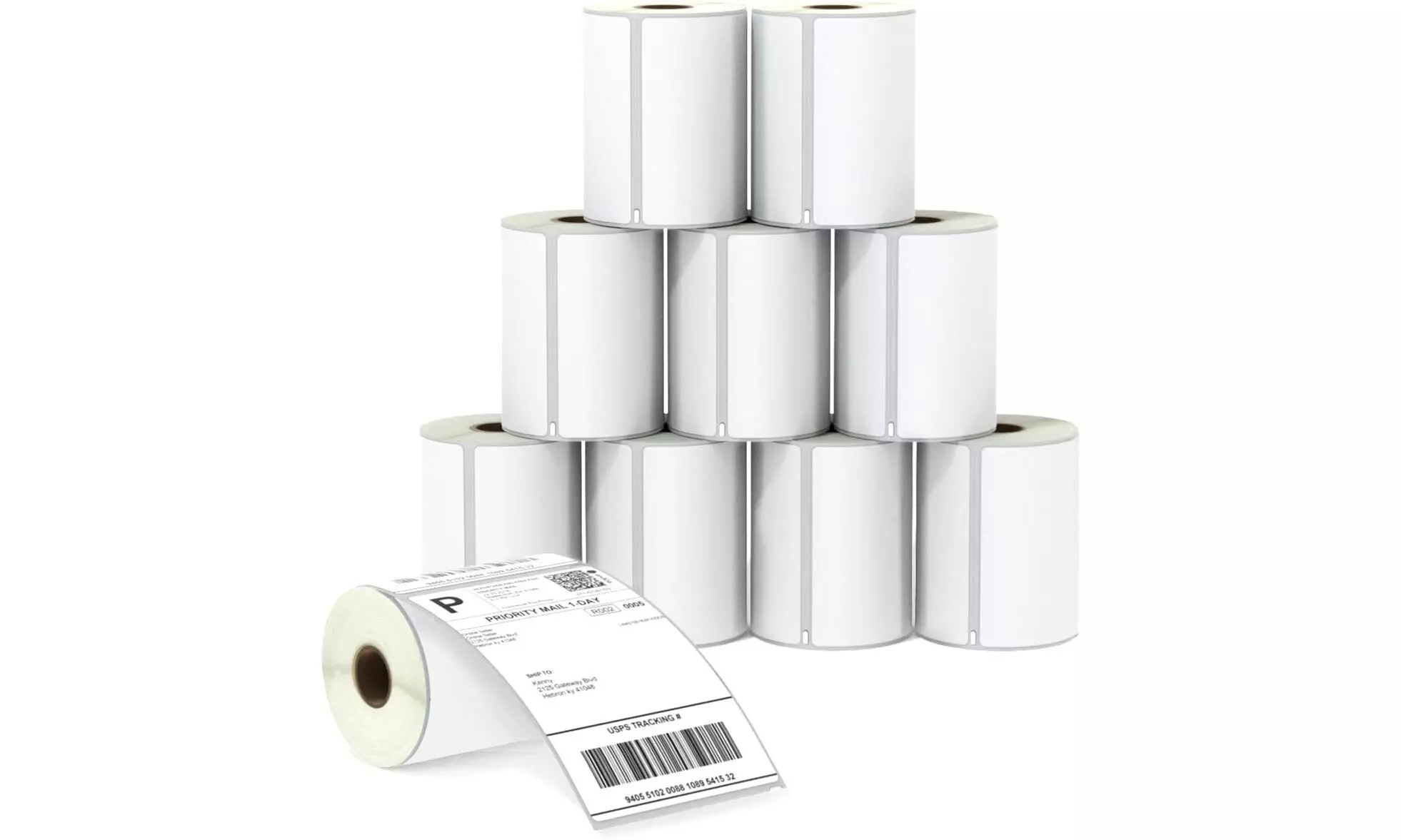 250 Per Roll 4x6 Direct Thermal Labels For Zebra 2844 ZP450 ZP500 ZP505 Eltron - Primary Image