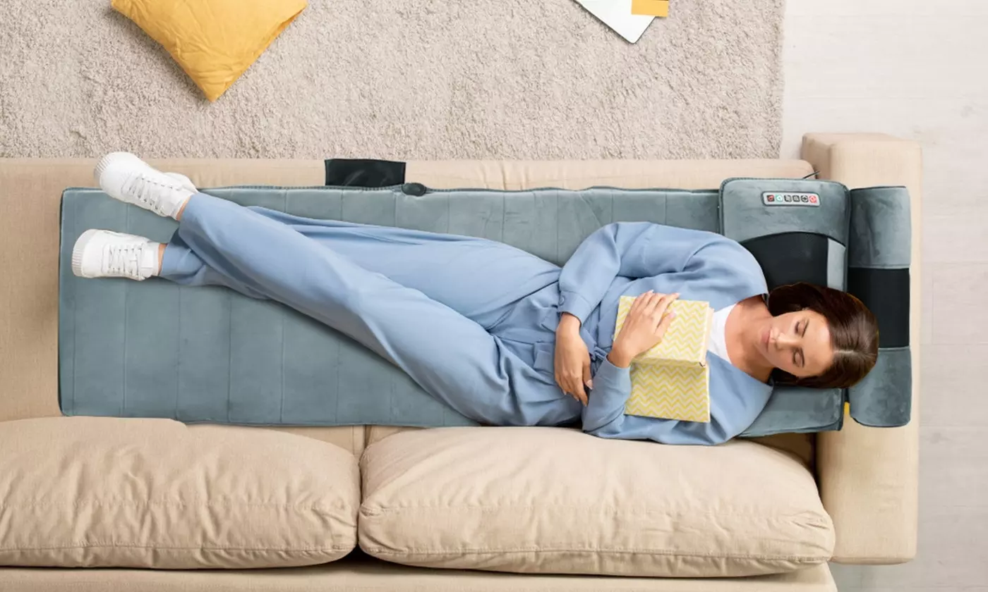 iMounTEK Full Body Electric Massage Mat with Heat Vibration Massage Pad Cushion