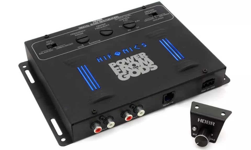 Hifonics HDBR Digital Bass Driver Restoration Processor plus Bass Remote - Primary Image