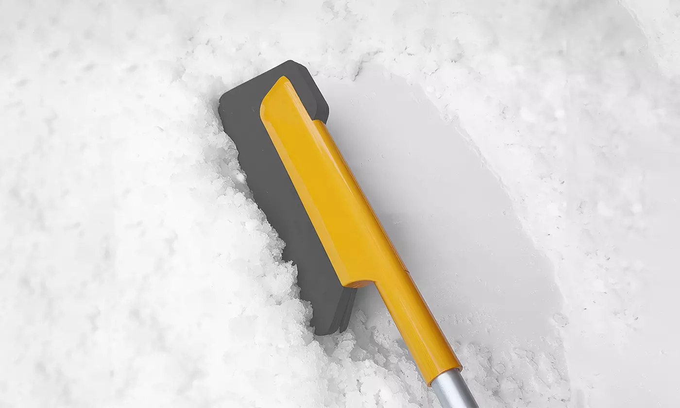 iMounTEK Extendable Snow Brush and Ice Scraper with Pivoting Head