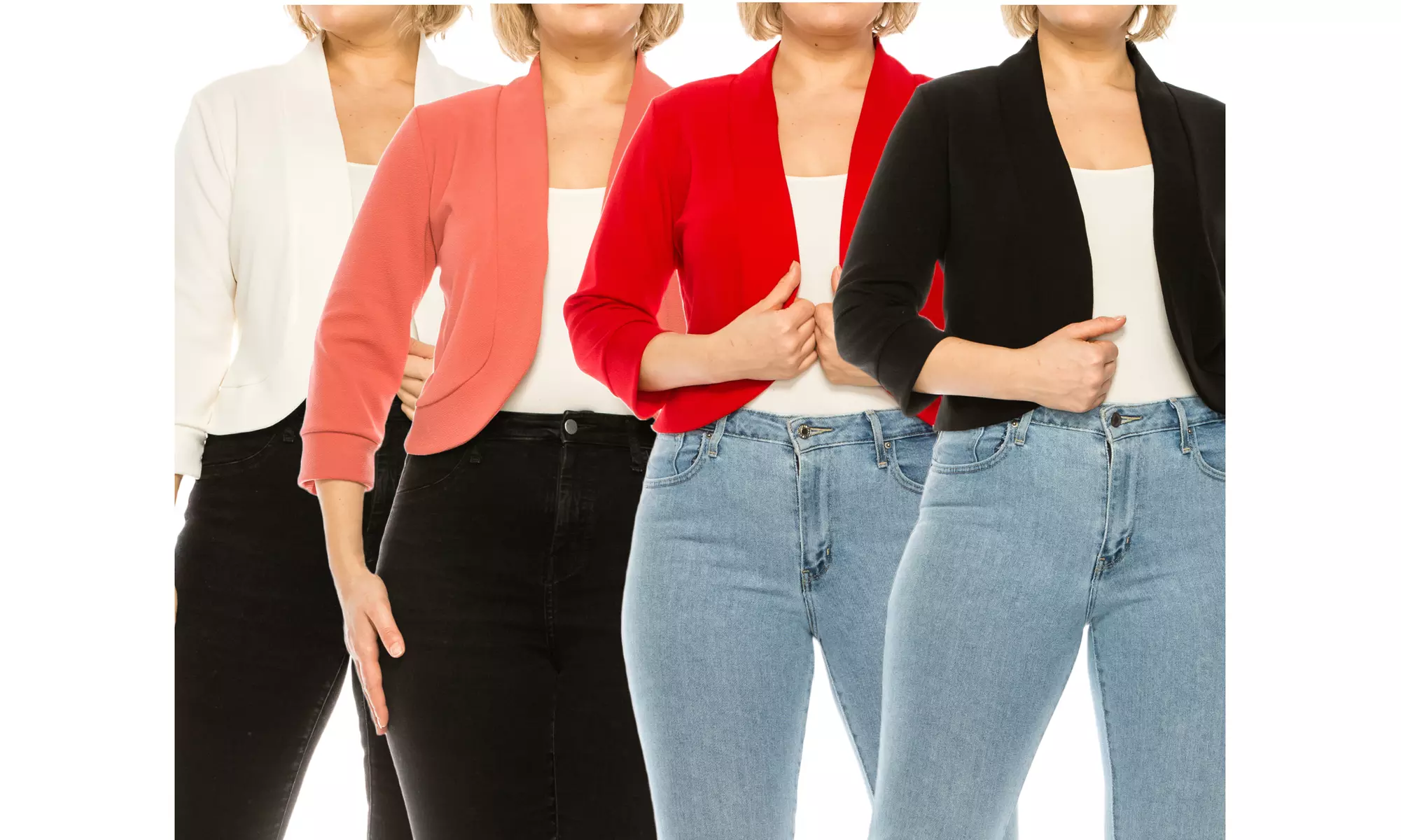 Women's Casual Plus Size Blazer Jacket