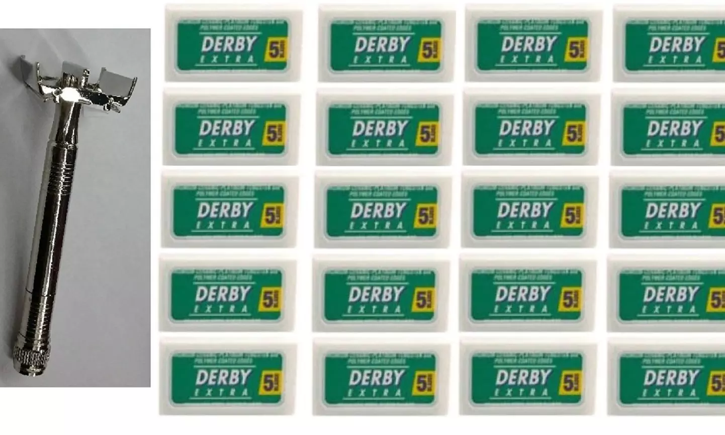 Double Edge Safety Razor   Derby Extra Double Edge Blades, 5 ct. (Pack of 20) - Primary Image