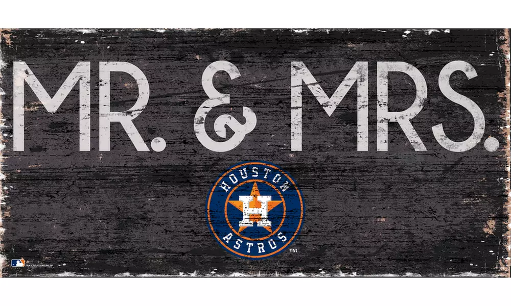MLB Baseball Mr and Mrs Sign  - Primary Image