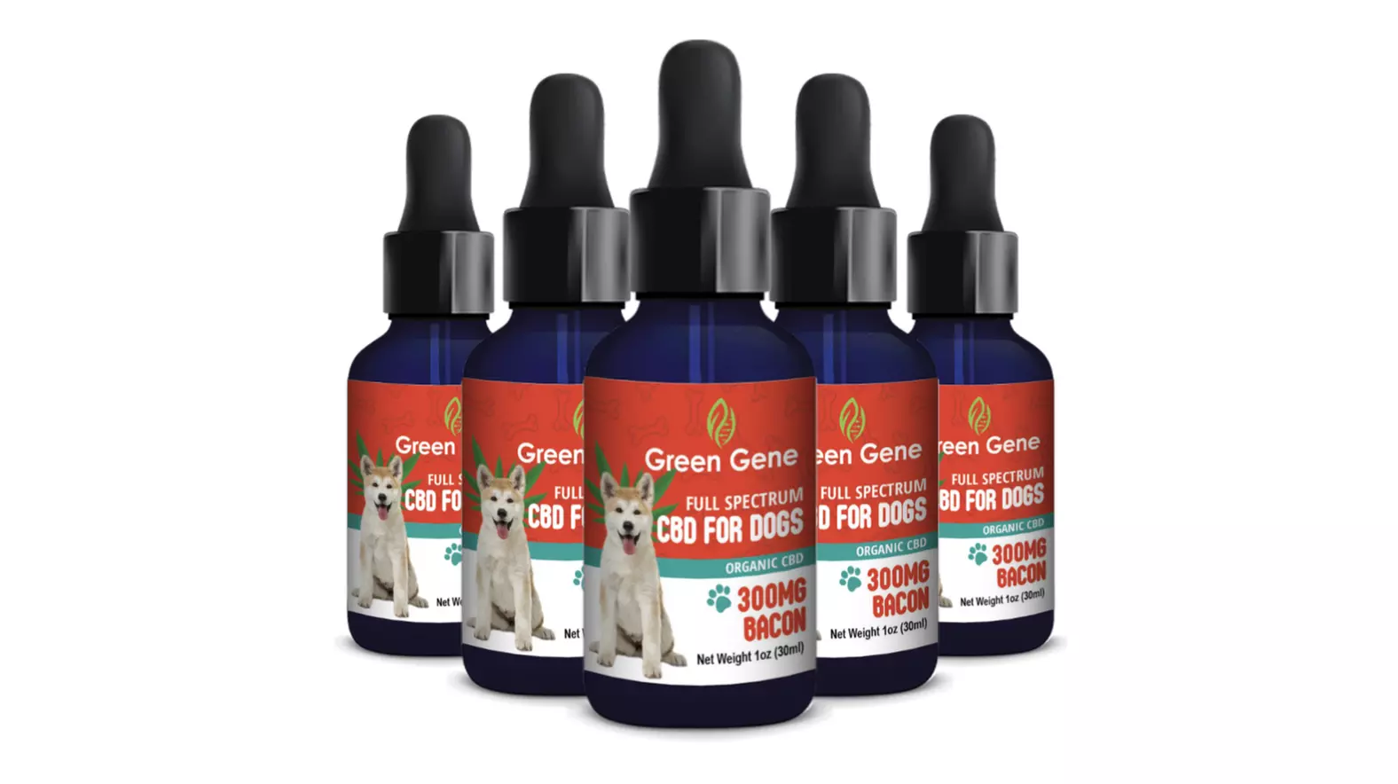 Full Spectrum CBD Oil Dog for Canine Happiness 300MG-600MG by Green Gene