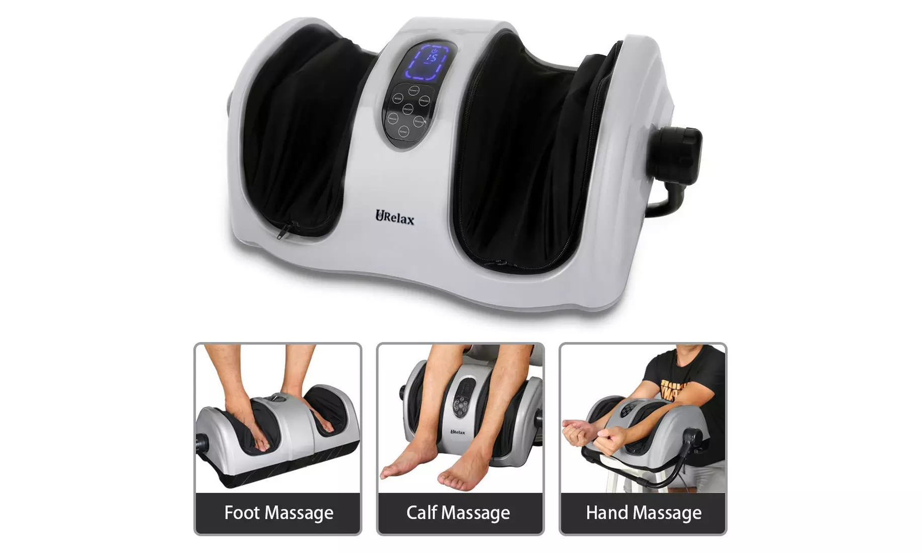 Foot Calf Massager w/ Heat Shiatsu Deep Kneading Massage Machine Foot Calf Arm - Primary Image