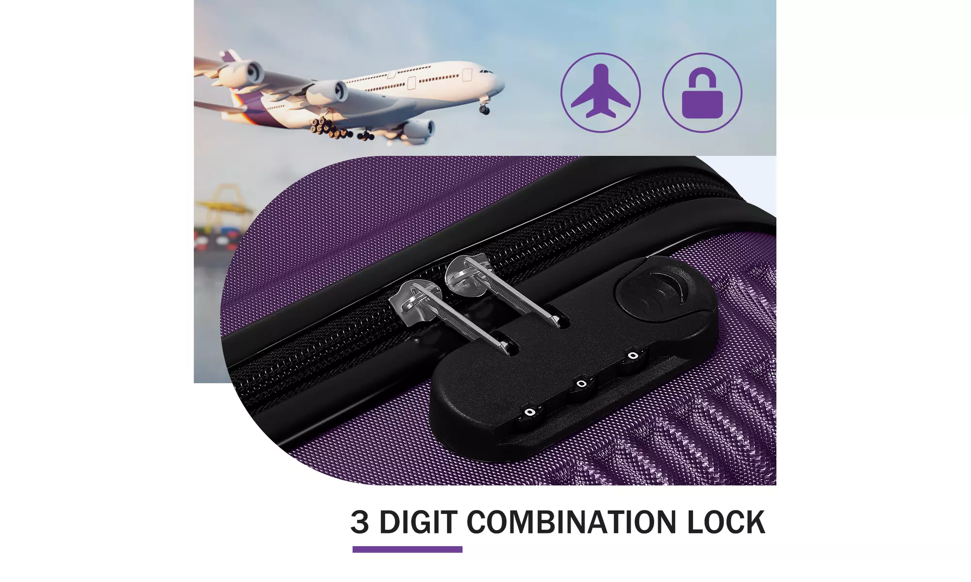 Dual Spinner Hard-Sided Carry-On Two-Piece Luggage Set