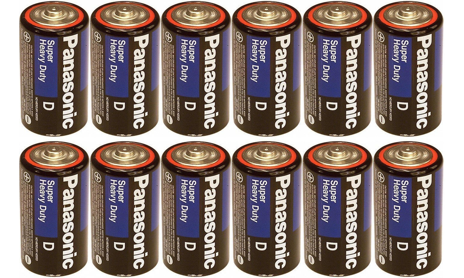 Panasonic Size D Super Heavy Duty Battery 24 PACK.