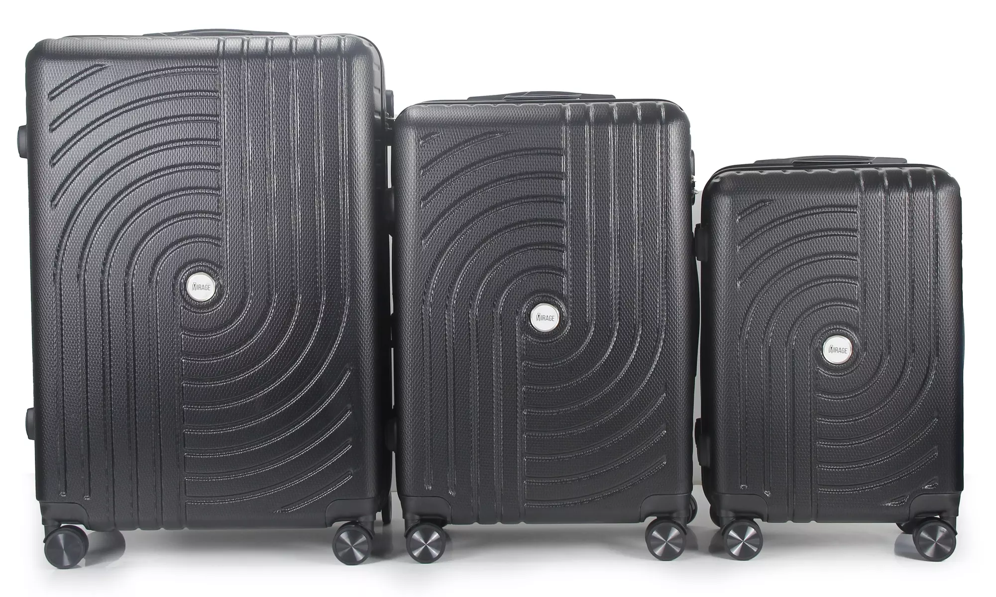 3-Piece Hardside Luggage Set with 360 Dual Spinner Wheels and Combo Lock