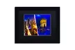 Philippe Hugonnard 'Cities at Night' Matted Black Framed Art - Second Medium