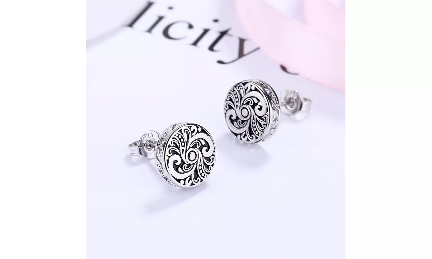 Sterling Silver Artisan Stud Earring